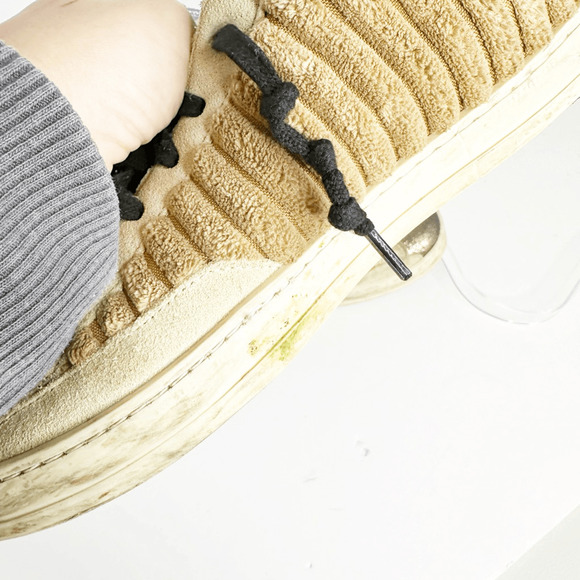 P448 John Pride Sneaker W Rib Tan Lace up low top LE Womens 38 US 7.5 8 - Picture 8 of 11